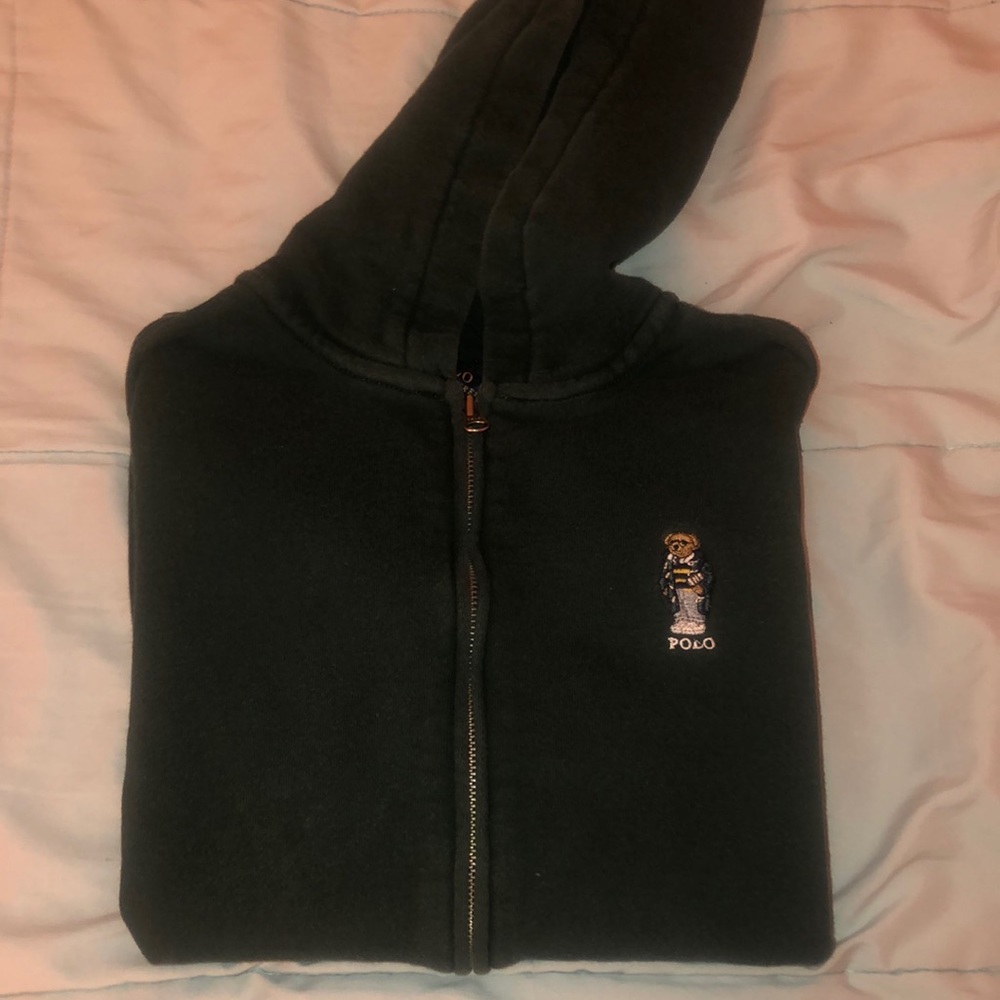 Boys Polo Green Hoodie